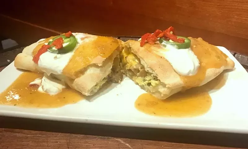 Image: Is it a calzone or a breakfast burrito? It's both!