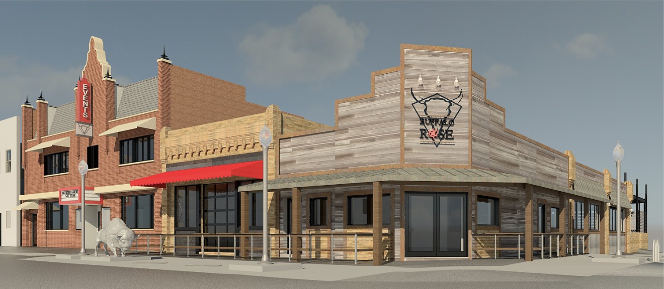 A rendering of the new Buffalo Rose.