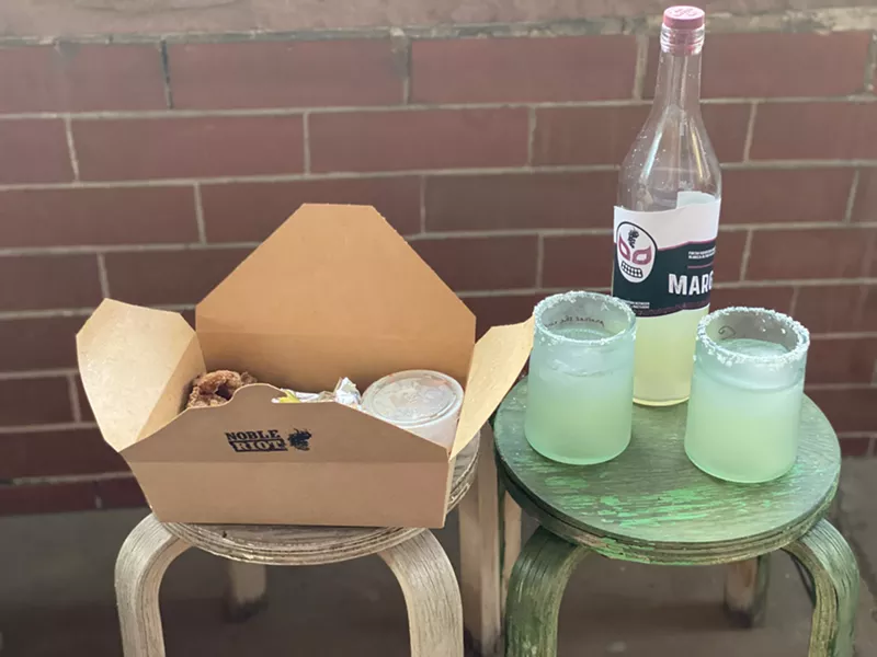 Image: Noble Riot offers a little mayhem in the form of takeout fried chicken and margaritas.