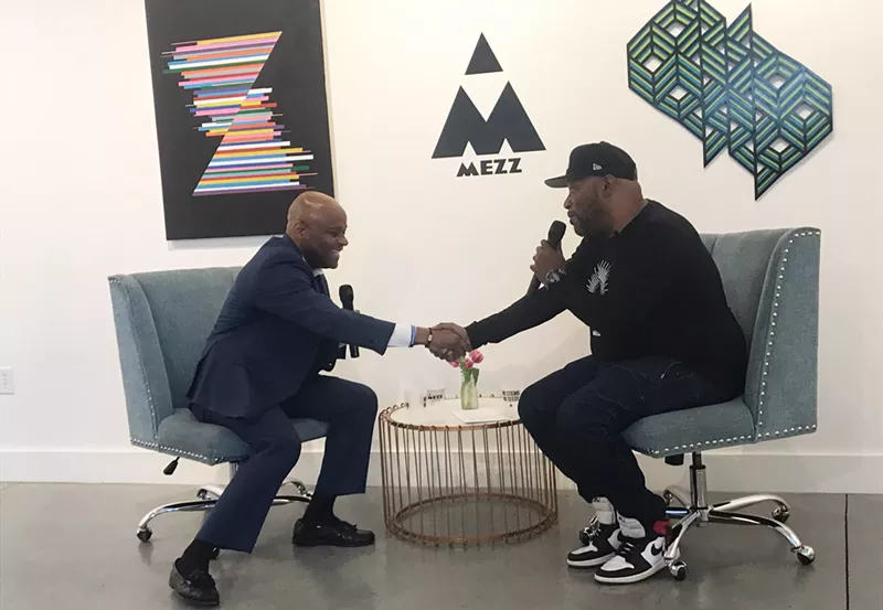 Image: Mayor Michael Hancock and rapper Bun B talk about legal cannabis.