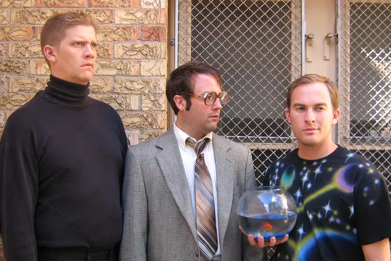 Image: Erik Edborg (from left), Brian Colonna and Evan Weissman star in Something Is Rotten.