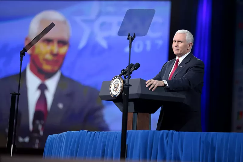 Image: Even Mike Pence looks askance at Mike Pence.