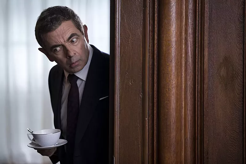 Image: Rowan Atkinson returns to his role as a bumbling British spy in Johnny English Strikes Again, this latest reboot bringing the retired MI7 agent back into the fold after he was supposed to be teaching geography to 12-year-old students.