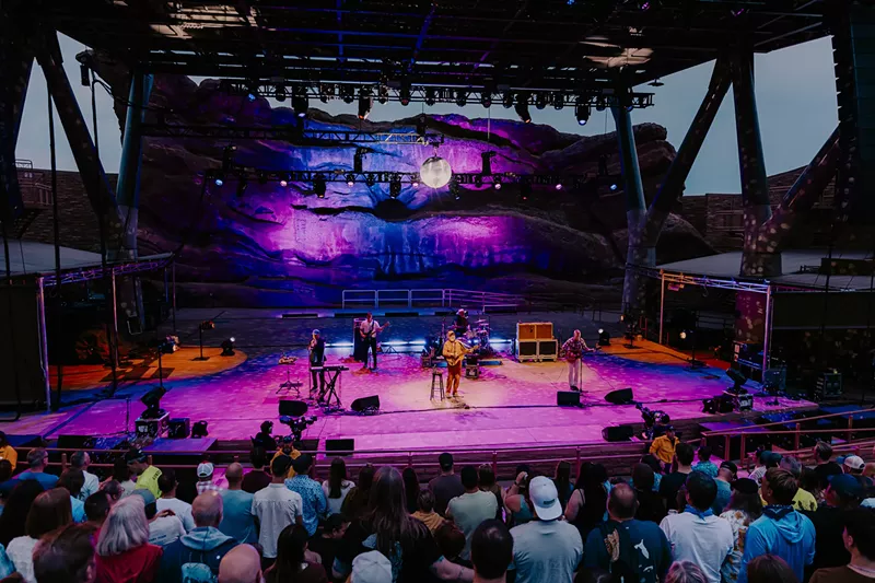 Image: CAKE performed at Red Rocks Amphitheatre on Thursday, July 24, 2025, with a special two-set performance.
