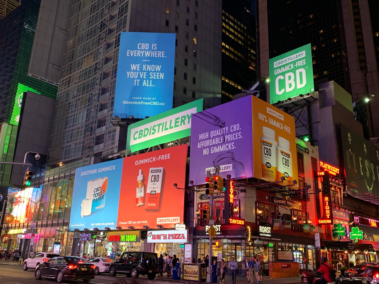CBDistillery recently bought advertising in New York's Time Square.