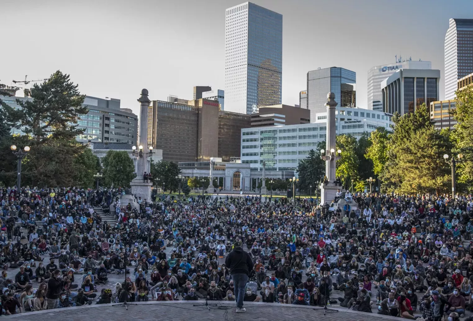 Photos Candlelight Vigil for Floyd at Civic Center Park Westword