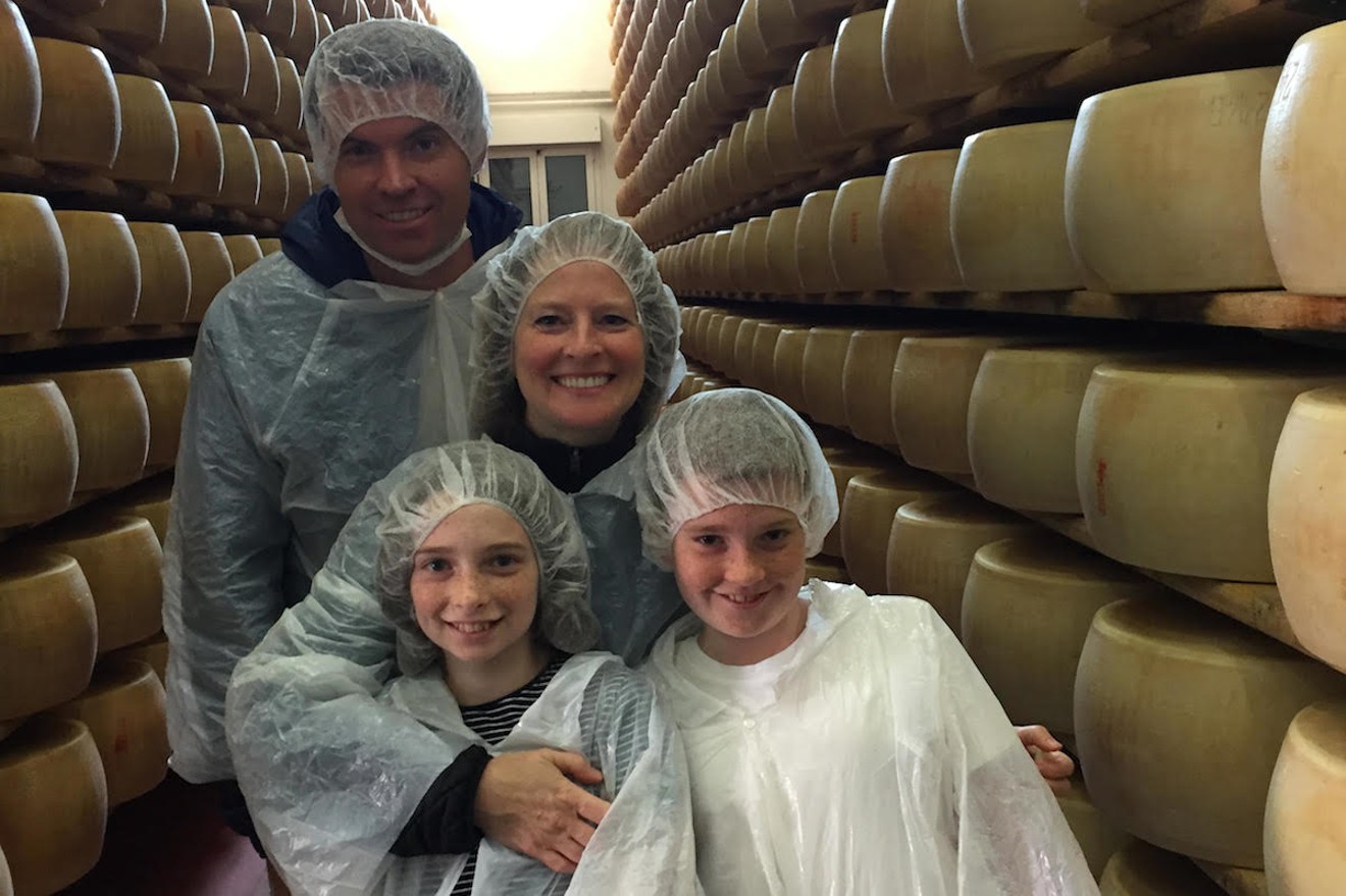 Matthew Kind and his family have visited nearly a dozen countries since 2016, such as this trip to Parma, Italy.