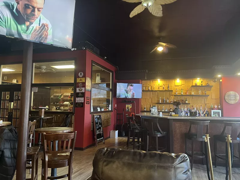 Image: empty cigar bar