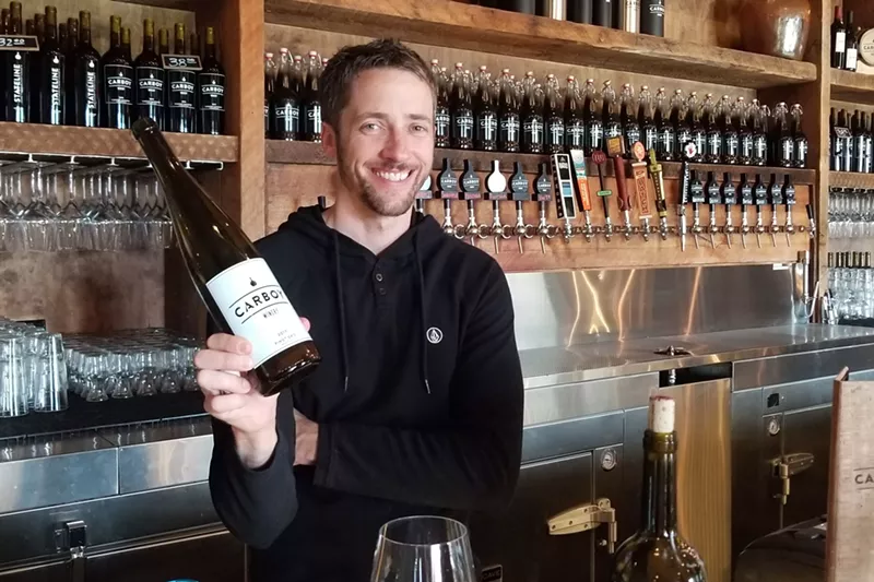 Image: You can get wine on tap, by the bottle or in growlers at Carboy.