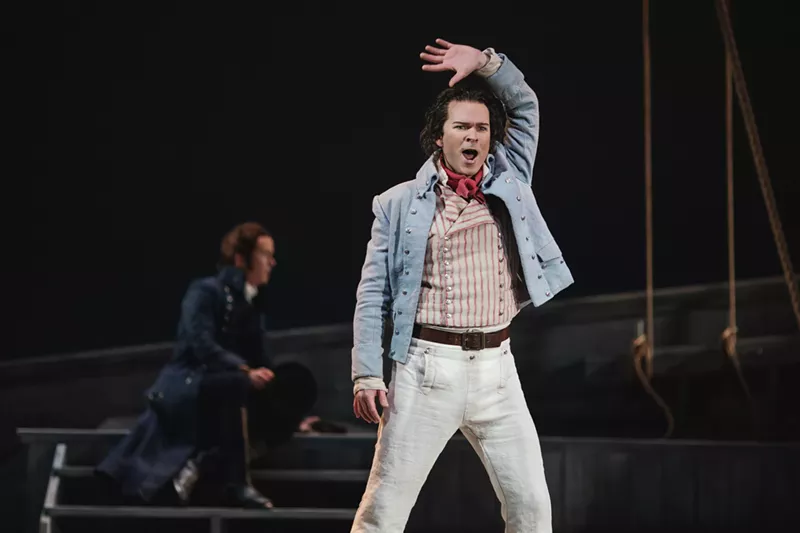 Image: Joshua Hopkins in the title role of Central City Opera's 2019 Billy Budd.