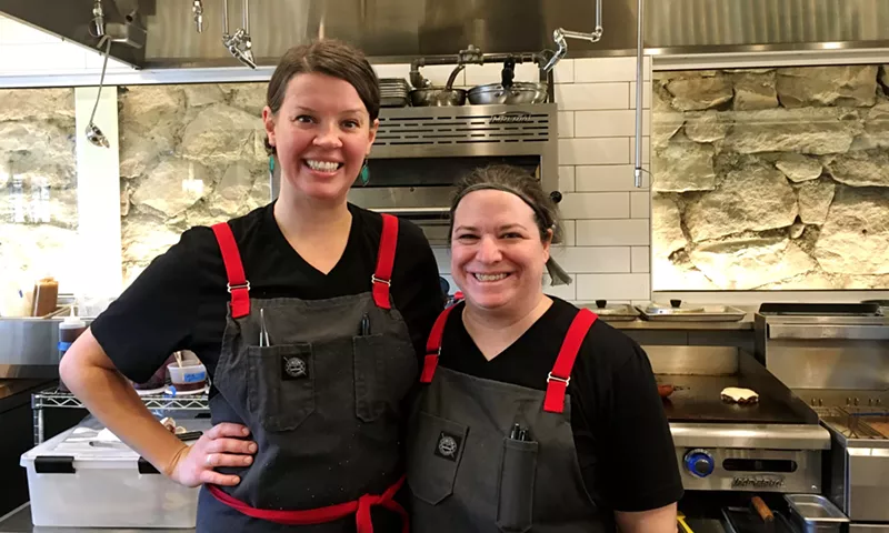 Image: Chefs Carrie Baird (left) and Natascha Hess head Rose's Classic Americana and the Ginger Pig.
