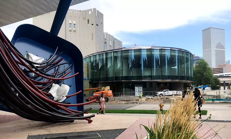 Image: The new wing of the Denver Art Museum will soon hold the Ponti and Cafe Gio.