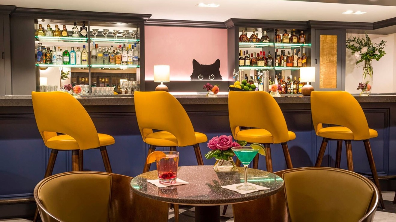 Gattara, which loosely translates to ‘Cat Lady’, embraces cat-themed decor alongside an Italian-inspired menu.