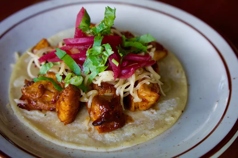 Image: Here's the winning taco from Troy Guard's customer contest at Los Chingones.