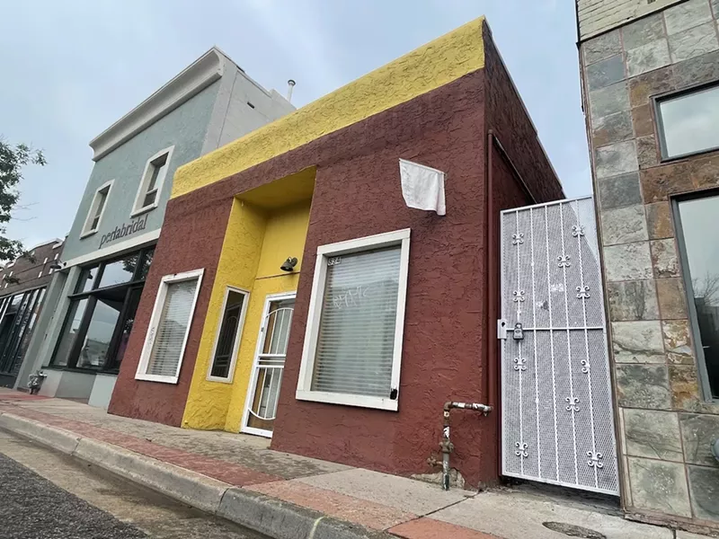 Image: brown building on Santa Fe Drive in Denver