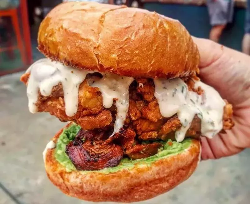 Image: Soon you'll be able to eat this chicken sandwich indoors.