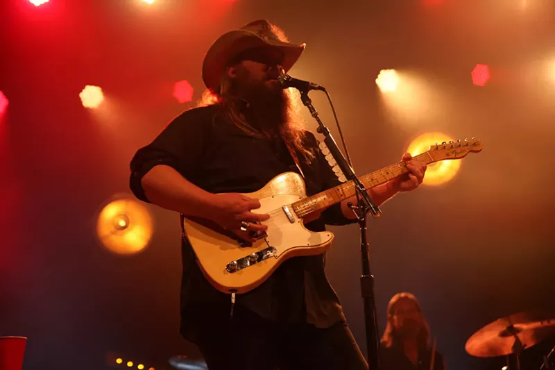 Image: Chris Stapleton headlines the Pepsi Center in June.