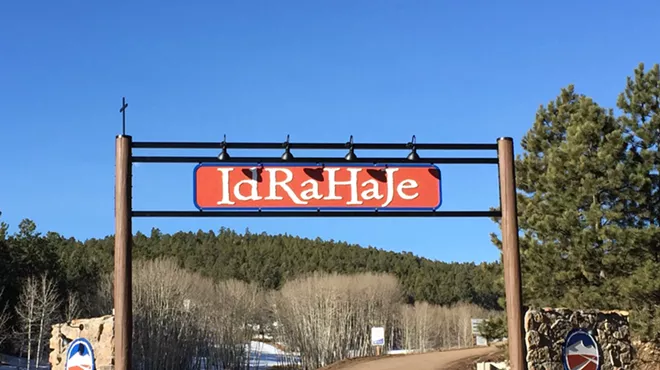 Camp IdRaHaJe summer camp sign