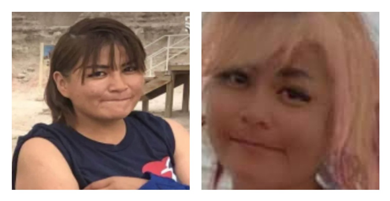 Two photos of Christine Tail, who disappeared in Denver.