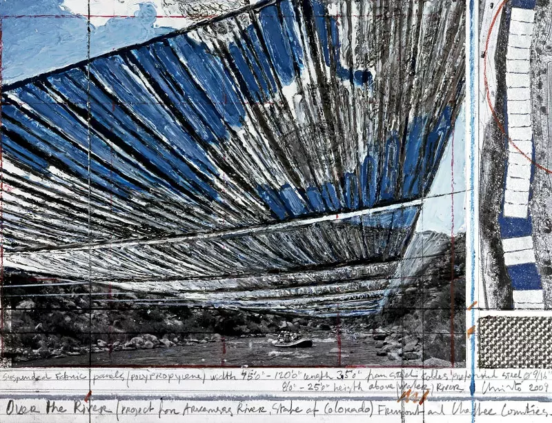 Image: Christo and Jean-Claude's vision for "Over the River."