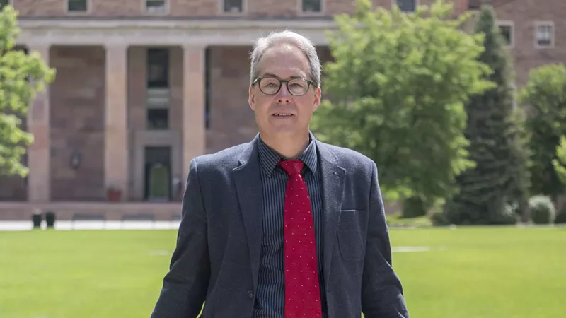 Image: Chuck Plunkett at the CU Boulder campus.