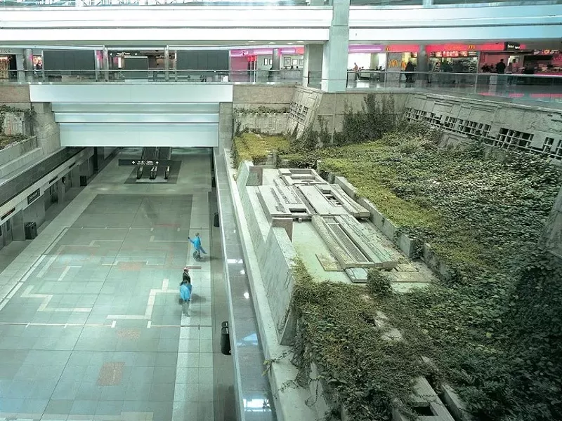 Image: Interior Garden in greener, and less crowded, times.