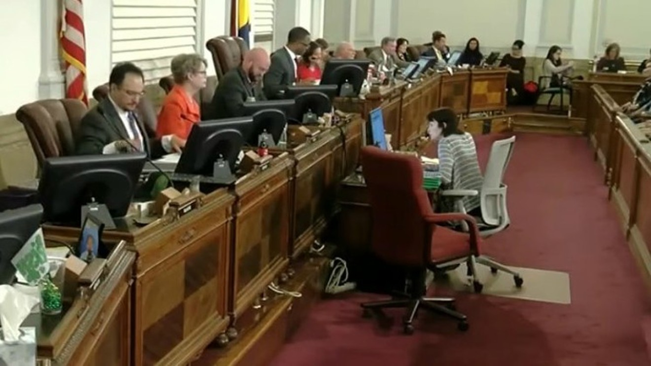 The Denver City Council at a meeting earlier this month.