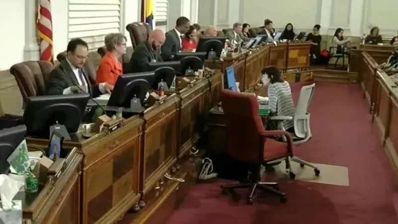 Image: The Denver City Council at a meeting earlier this month.