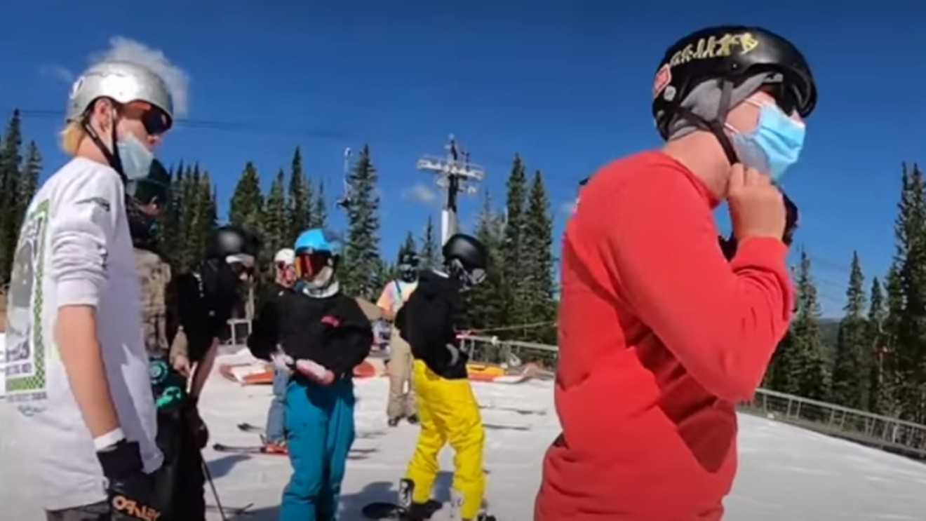 Masks are to be worn at ski areas in Colorado "to the maximum extent possible."