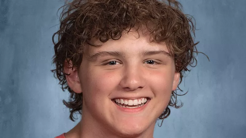 Image: Ethan Orr's latest school photo.