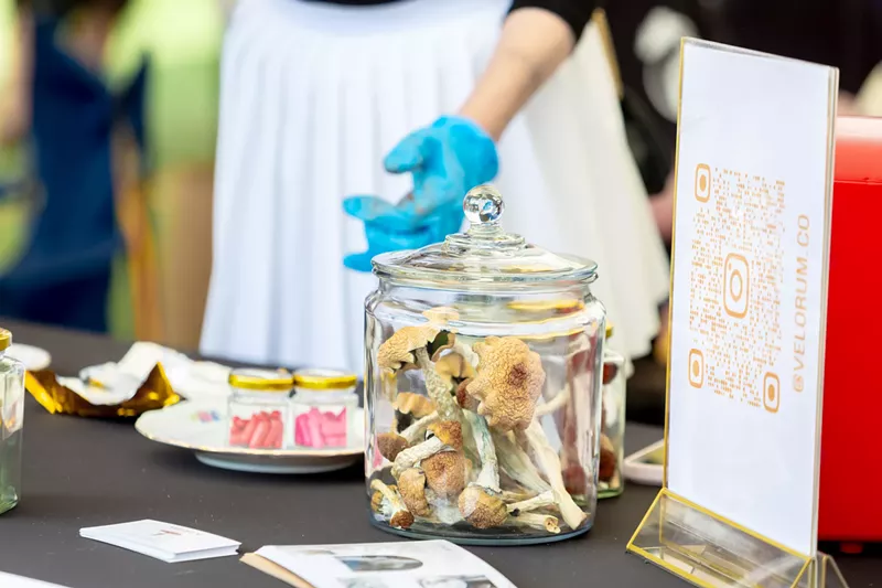 Image: Jar of mushrooms at Denver Shroom Fest