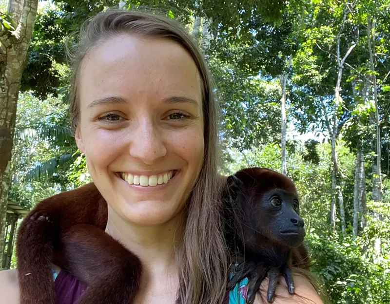 Image: Lizzie Sheehan's two-week long ayahuasca retreat in the jungle was extended by two more weeks.