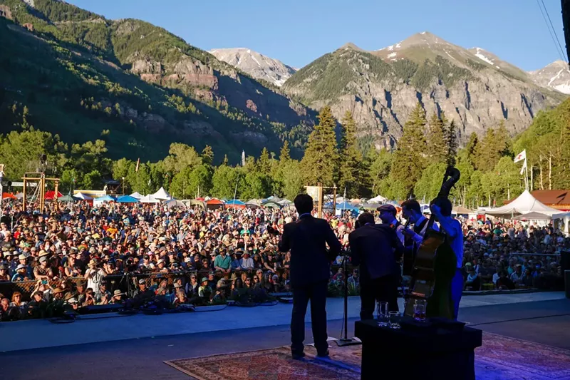Image: Telluride Bluegrass Festival is one of two cultural groups that received $200,000 in organizational support.