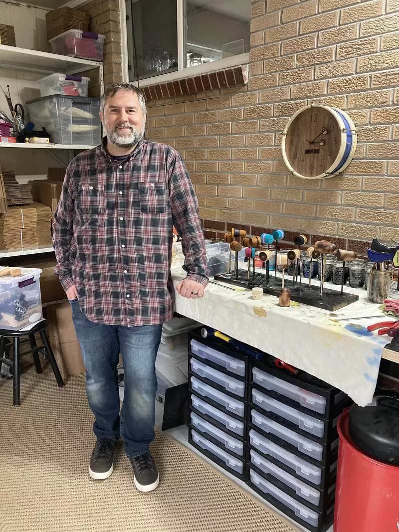 Image: Jeremy Brieske of Low Boy in his Denver workshop.