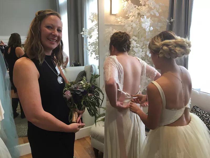 Image: Bec Koop, CEO of the 2017 Cannabis Wedding Expo in Littleton.