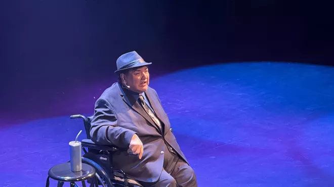 comedian in a wheelchair
