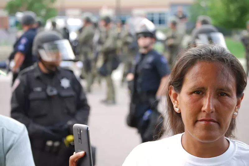Image: Photographer Carina Bañuelos-Harrison's image of immigration activist Jeanette Vizguerra.