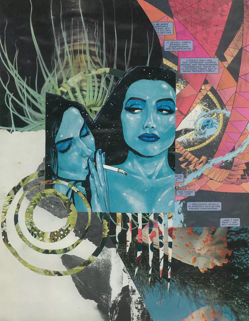 Image: Lares Feliciano, “Gemini Season 2,” collage.