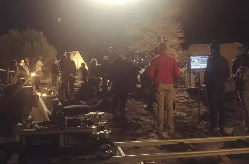 Image: A film shoot last year for "Hostiles," a movie that headed to New Mexico rather than Colorado because of film incentive money.