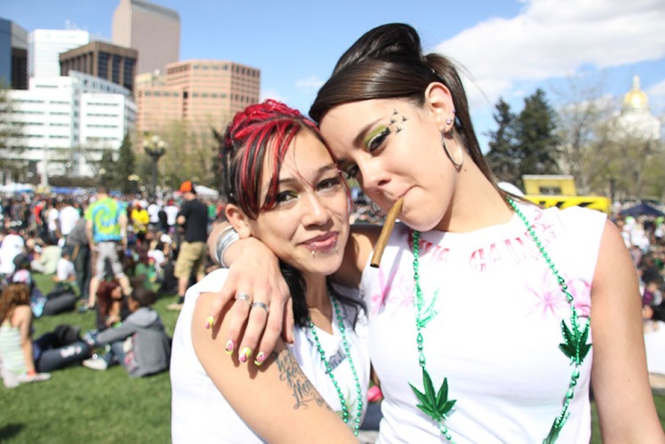 A photo from the 4/20 celebration at Civic Center Park in 2013. Click to view the complete slideshow.