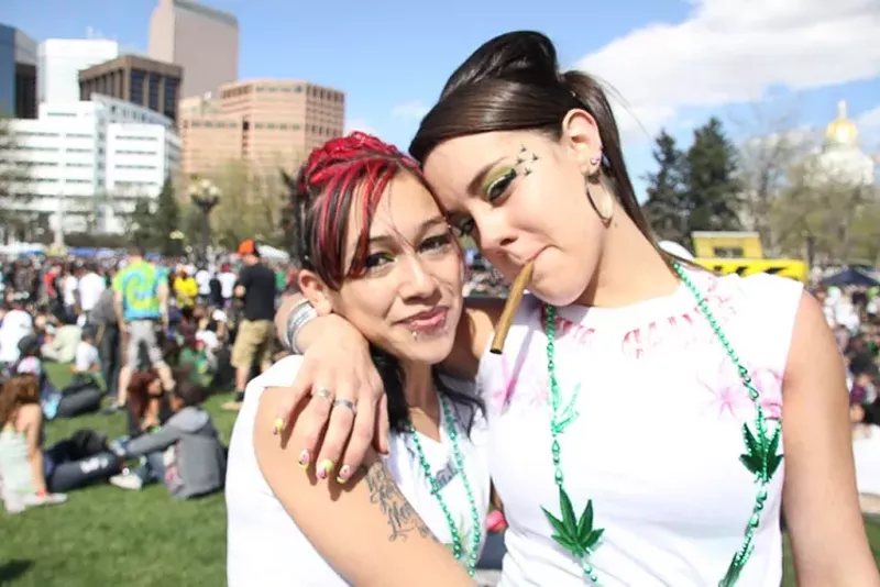 Image: A photo from the 4/20 celebration at Civic Center Park in 2013. Click to view the complete slideshow.