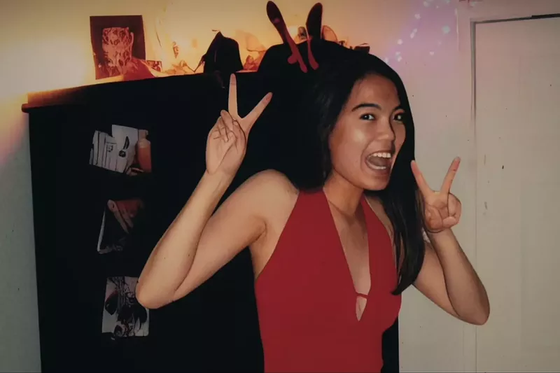 Image: What Jennifer Did photo with girl wearing red dress