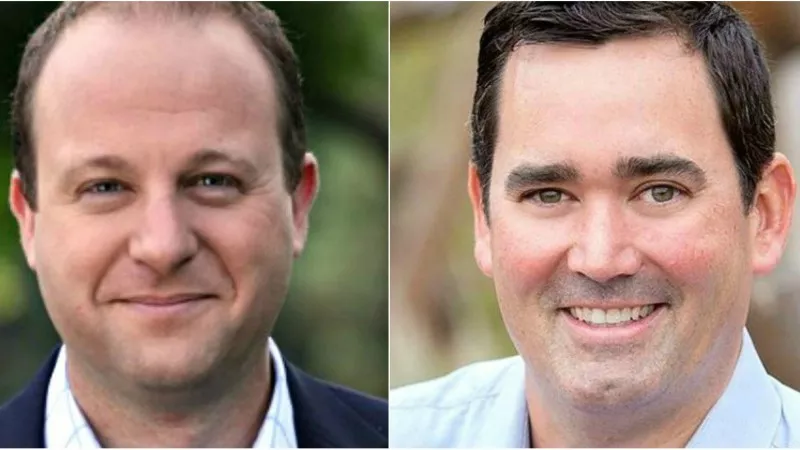 Image: Representative Jared Polis and Colorado Treasurer Walker Stapleton will face off in the governor's race.