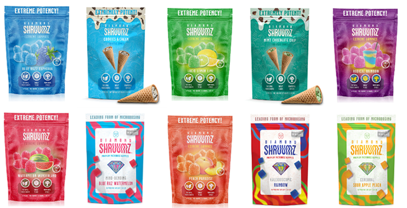 Image: Diamond Shruumz microdose products