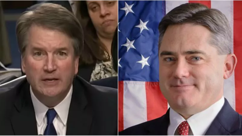 Image: U.S. Supreme Court nominee Brett Kavanaugh during Congressional testimony; Colorado Senate majority leader Chris Holbert.