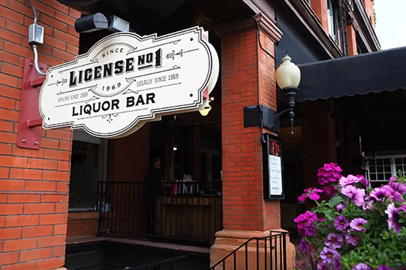 Image: sign outside old bar