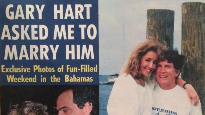 Image: This National Enquirer cover spelled doom for Senator Gary Hart's presidential aspirations.