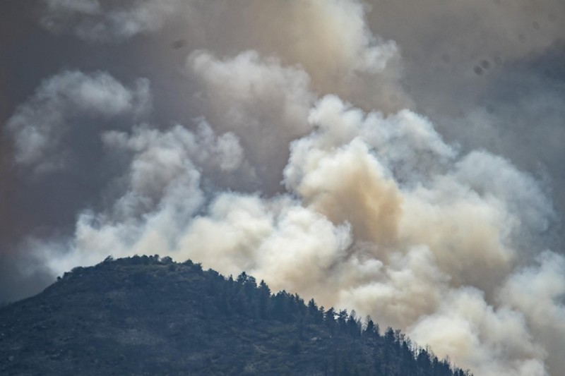 The Quarry Fire is currently burning in Deer Creek Canyon, close to homes in Jefferson County.