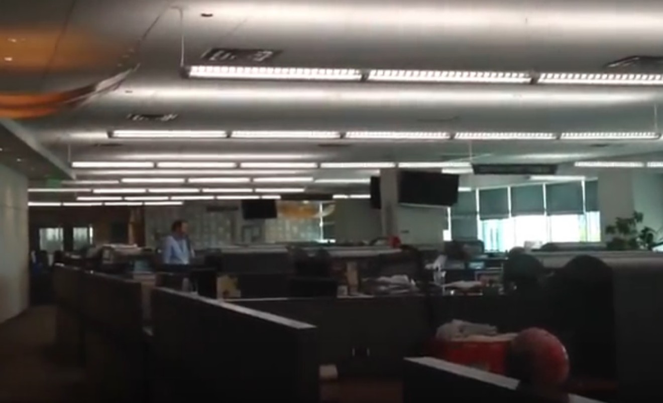 The  newsroom that reporters for the paper will be leaving over the next few weeks.