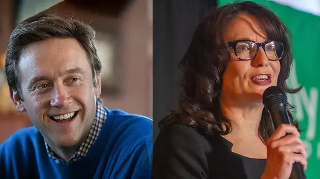 Mike Johnston and Kelly Brough mayoral candidates